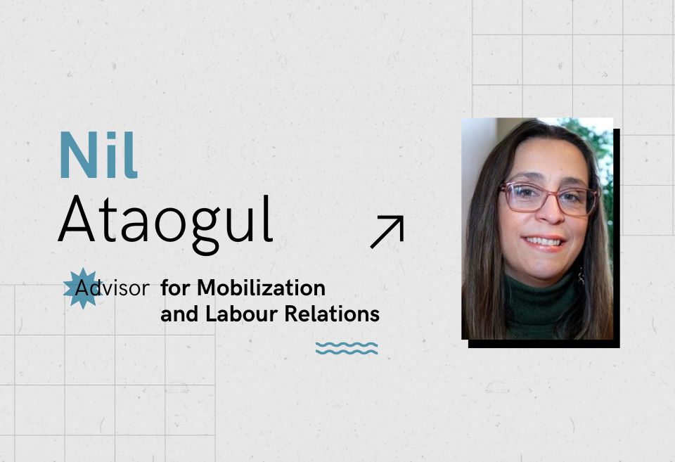 Portrait of Nil Ataogul, the new Advisor for Mobilization and Labour Relations at the FQPPU. Nil Ataogul joins the FQPPU team with nearly 20 years of experience in unionism and labour relations. She will contribute to strengthening the mobilization of university professors and promoting fair working conditions. FQPPU, unionism, labour relations, university mobilization.