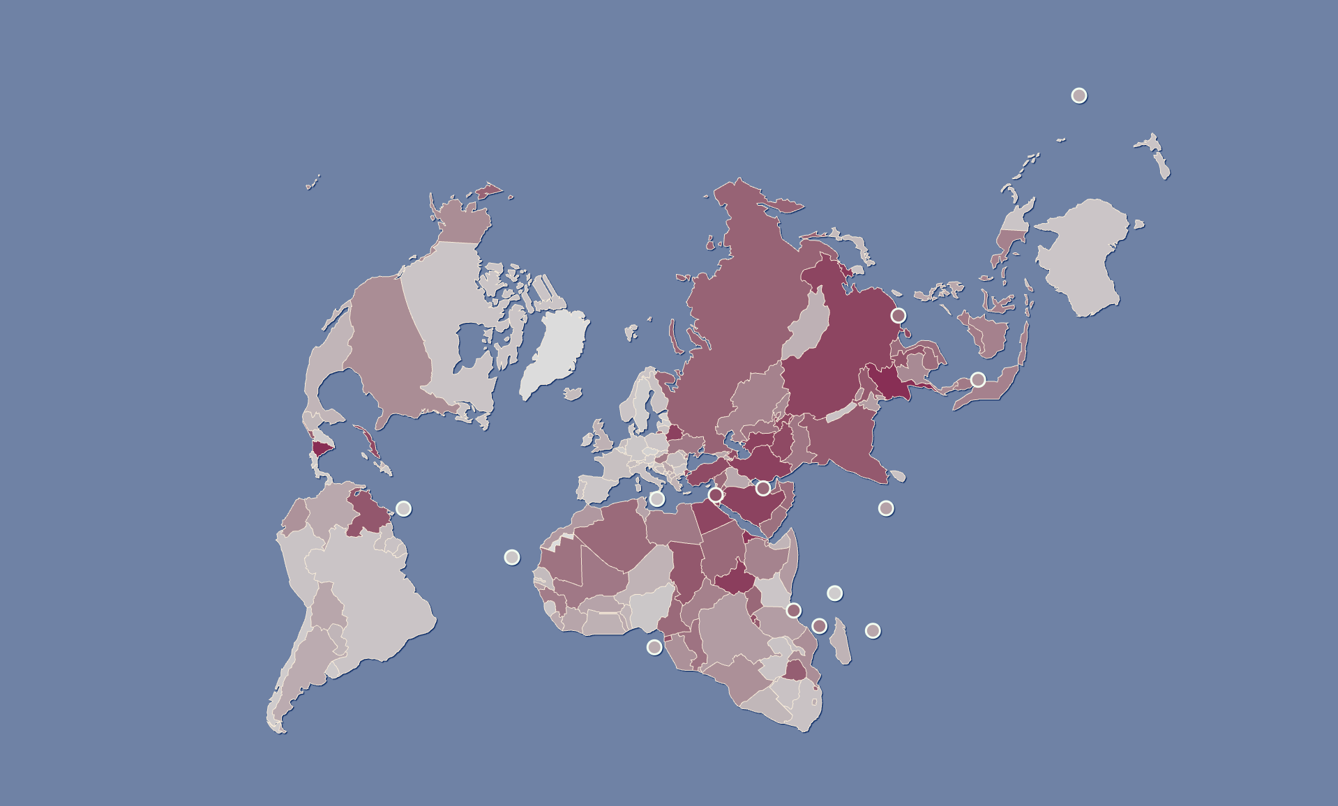 Carte mondiale de la liberté académique en 2025 selon l’Academic Freedom Index 2026 montrant un déclin dans plusieurs pays